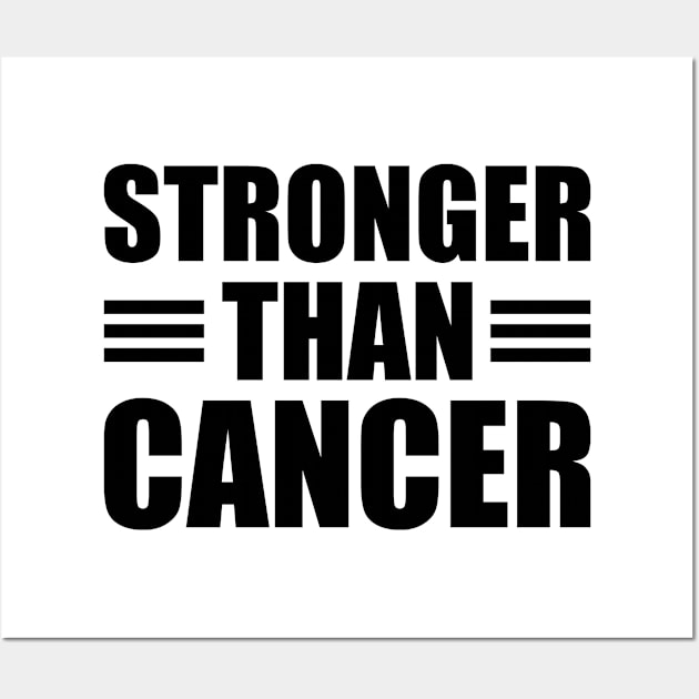 Cancer - Stronger than cancer Wall Art by KC Happy Shop